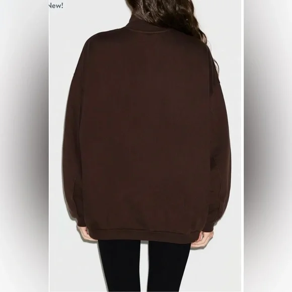 SKIMS Slouchy Half Zip Pullover, 2XL NWT - Picture 5 of 8